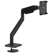 M2.1 Monitor Arm with Bolt-Thru Mount, Black with Black Trim