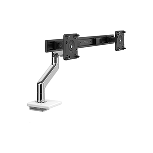 Brazo Para Monitor M8.1 Con Base De Soporte De Pinza En Dos Piezas, Negro Con Embellecedores Negros