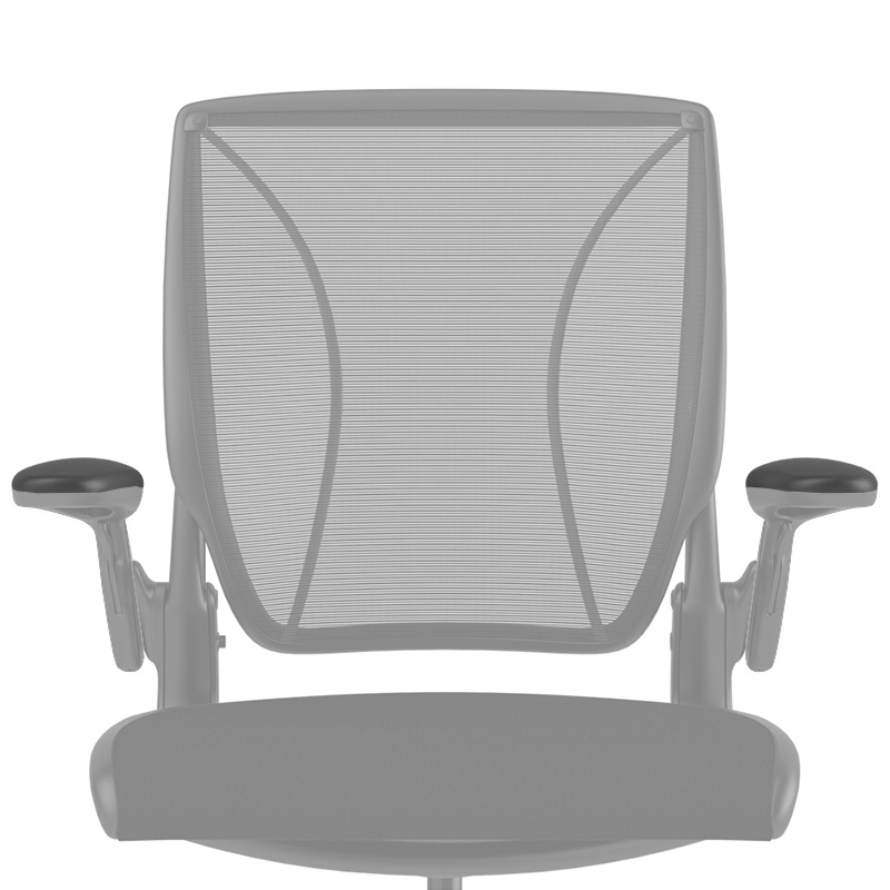 Kit de actualización de brazos Duron de altura ajustable, Negro (incluye soporte para brazo y almohadilla para el brazo)
