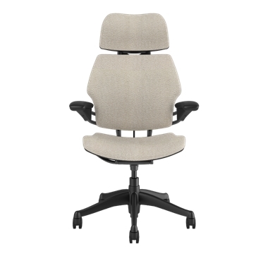 Silla de trabajo Freedom con reposacabezas, Elle 0200, armazón en grafito Picture 2