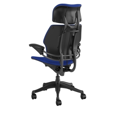 Silla de trabajo Freedom con reposacabezas, Hallingdal 65 0750, armazón en grafito Picture 3