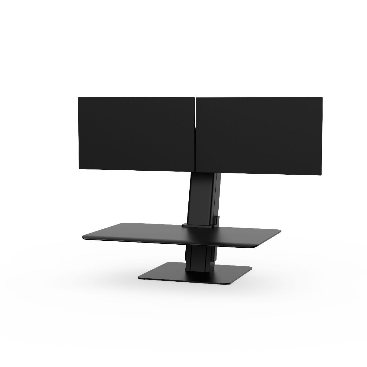 QuickStand Eco, dos monitores, negro