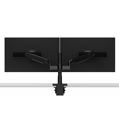 Brazo para monitor doble M/Flex M2.1, links dinámicos con deslizador, poste vertical de 12
