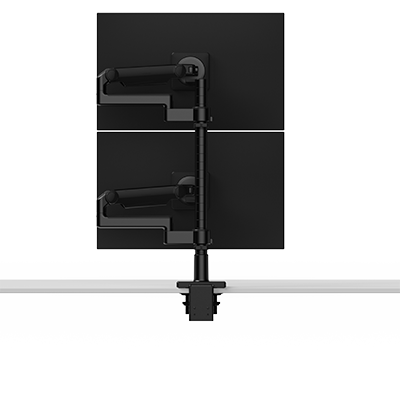 Brazo para monitor doble apilado (uno en uno) M/Flex M2.1, links dinámicos de 8