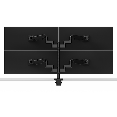 Brazo para cuatro monitores apilado (dos en dos) M/Flex M8.1, links dinámicos de 4